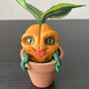 Vidám Tökfej - otthon & életmód - dekoráció - virágdísz és tartó - csokor & virágdísz - Meska.hu