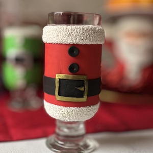 Télapós pohár, Otthon & Életmód, Konyhafelszerelés, tálalás, Tálalás, Pohár, Gyurma, MESKA