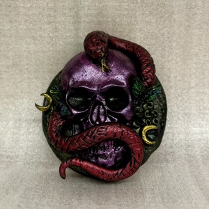 Kígyós kituző - ékszer - kitűző és bross - Meska.hu