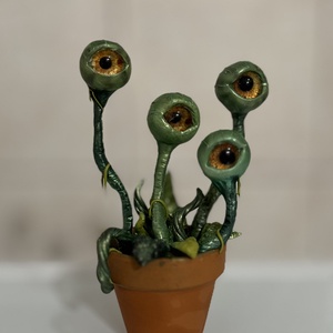 Zöld Őrszemek, Otthon & Életmód, Virágdekoráció, Virágdíszek, Asztali virágdísz, Gyurma, MESKA