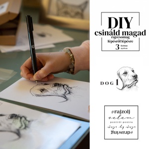 DOG 1 DIY rajzcsomag újrahasznosított borítékban, DIY (Csináld magad), Egységcsomag, Fotó, grafika, rajz, illusztráció, Meska