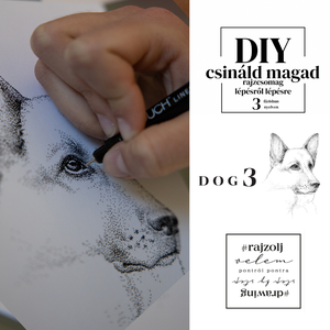 DOG 3 DIY rajzcsomag újrahasznosított borítékban, DIY (Csináld magad), Egységcsomag, Fotó, grafika, rajz, illusztráció, Meska