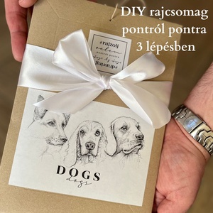 DOGS DIY rajzcsomag újrahasznosított ECO borítékban, DIY (Csináld magad), Egységcsomag, Fotó, grafika, rajz, illusztráció, MESKA