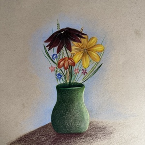 Színek az asztalon, Művészet, Grafika & Illusztráció, Ceruzarajz, Fotó, grafika, rajz, illusztráció, MESKA