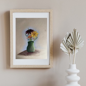 Színek az asztalon - művészet - grafika & illusztráció - ceruzarajz - Meska.hu