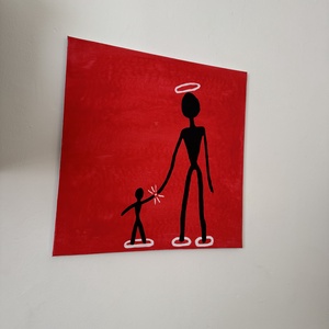 �Érintkezés akril festmény  - művészet - festmény - akril - Meska.hu