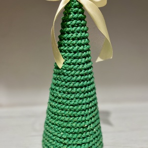 Horgolt csillogó asztali dísz  - Meska.hu