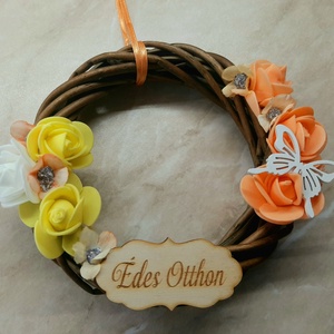 Tavaszi ajtódísz - otthon & életmód - dekoráció - ajtó- és ablak dekoráció - ajtódísz & kopogtató - Meska.hu