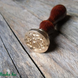 Fa pecsét bélyegző viaszhoz fém fejjel FOR YOU - kellékek & szerszámok - papír - Meska.hu