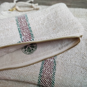 Zero waste zsákvászon neszesszer kozmetikai táska szett  - táska & tok - neszesszer - Meska.hu