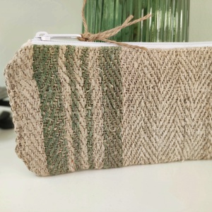 Zero waste zsákvászon neszesszer kozmetikai táska  - Meska.hu