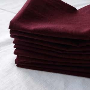 Lenvászon szalvéta bordó 2db - otthon & életmód - konyhafelszerelés, tálalás - konyhai textil - szalvéta - Meska.hu