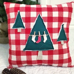 Rusztikus fenyőfás párna - otthon & életmód - lakástextil - párna & párnahuzat - Meska.hu