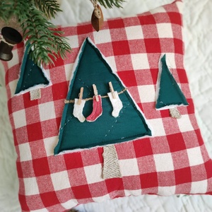 Rusztikus fenyőfás párna, Otthon & Életmód, Lakástextil, Párna & Párnahuzat, Varrás, MESKA