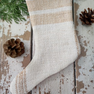 Farmhouse mikulás zokni kandallódísz - karácsony - mikulás - mikulás zsák - Meska.hu