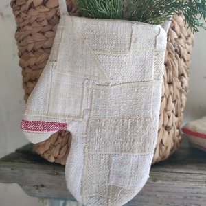 Farmhouse egyujjas kesztyű kandallódísz - karácsony - mikulás - mikulás zsák - Meska.hu