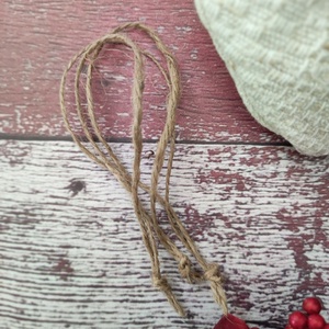 Fehér mikulás zokni füzér - karácsony - karácsonyi lakásdekoráció - karácsonyi girland, boa - Meska.hu