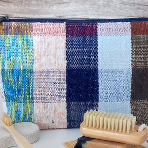 Szőttes kockás kozmetikai táska neszesszer, Táska & Tok, Neszesszer, Varrás, MESKA