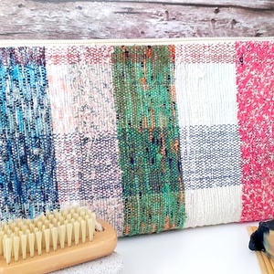 Szőttes kockás kozmetikai táska neszesszer - Meska.hu