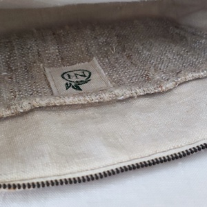 Természetes vászon kozmetikai táska - uniszex   - táska & tok - neszesszer - Meska.hu