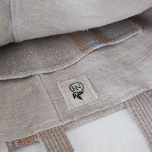 Női zsákvászon válltáska - természetes közepes shopper - táska & tok - kézitáska & válltáska - nagy pakolós táska - Meska.hu