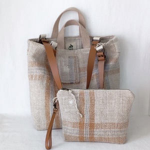 Női zsákvászon válltáska - természetes közepes shopper - táska & tok - kézitáska & válltáska - nagy pakolós táska - Meska.hu