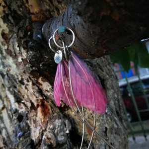 Ezüst fülbevaló fátyolka -  - Meska.hu