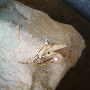 ezüst gyűrű virágos -  - Meska.hu