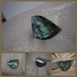 Labradorit madár bross - ékszer - kitűző és bross - Meska.hu