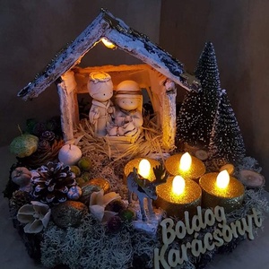 Kis betlehem - karácsony - karácsonyi lakásdekoráció - Meska.hu
