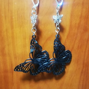 Pillangós fülbevaló - ékszer - fülbevaló - lógó fülbevaló - Meska.hu