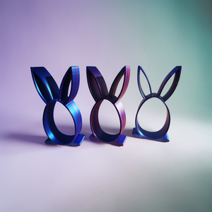 Nyuszi kinder tojás tartó  - ünnepi díszek, dekorációk - húsvéti díszek és dekorációk - húsvéti ajándékátadó - Meska.hu