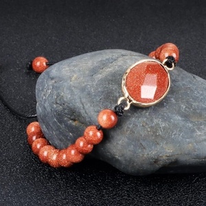 kézzel készített Karkötő goldstone állítható karkötő , női , férfi karkötő  - Meska.hu