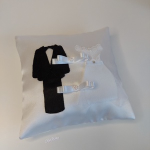 Gyűrűpárna Menyasszony-Vőlegény - esküvő - kiegészítők - gyűrűtartó & gyűrűpárna - Meska.hu