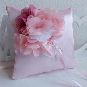 Gyűrűpárna Rózsaszín - esküvő - kiegészítők - gyűrűtartó & gyűrűpárna - Meska.hu