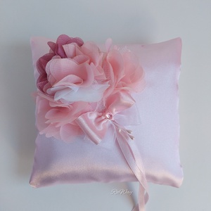 Gyűrűpárna Rózsaszín - esküvő - kiegészítők - gyűrűtartó & gyűrűpárna - Meska.hu