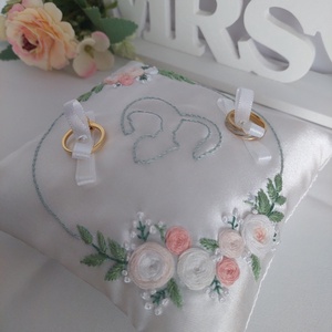 Gyűrűpárna  - esküvő - kiegészítők - gyűrűtartó & gyűrűpárna - Meska.hu