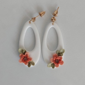 Fülbevaló, Ékszer, Fülbevaló, Lógó fülbevaló, Gyurma, MESKA