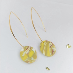 Fülbevaló, Ékszer, Fülbevaló, Lógó fülbevaló, Gyurma, MESKA