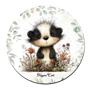 Az éjszakák vándora, édes kis borz mintás pohár alátét, , , MESKA