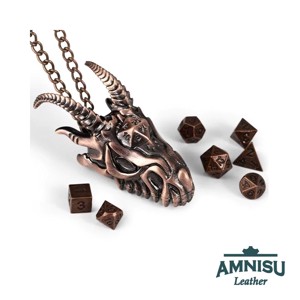 Réz sárkány fejes mini fém kockaszett, Játék & Sport, Szerepjáték, , MESKA