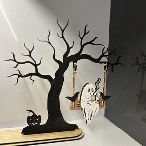 Hintázó Haloween Szellem  - kellékek & szerszámok - dekorációs kellékek - őszi dekor - őszi dekortök - Meska.hu