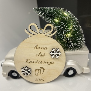 Első karácsonyom fadísz - Meska.hu