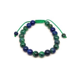 Achát crazy színezett csúszócsomós golyó karkötő 89 mm, Ékszer, Karkötő, Ásványkarkötő, , MESKA