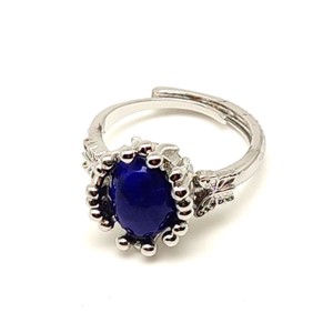 Harmonizáló lapis lazuli ásvány gyűrű állítható 10x8mm, Ékszer, Gyűrű, , MESKA