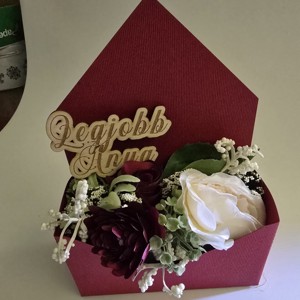 Szülőköszöntő rózsás boríték - esküvő - emlék & ajándék - szülőköszöntő ajándék - Meska.hu