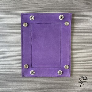 Színes bőr tálca - lila és fekete - otthon & életmód - dekoráció - asztal és polc dekoráció - dekorációs tál, tartó - Meska.hu