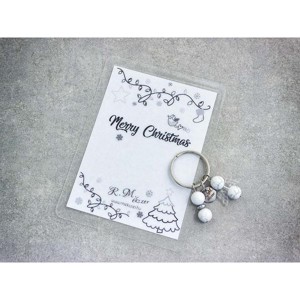 Merry Christmas kulcstartó howlittal - Meska.hu