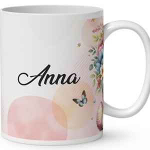 Névvel kérhető - Vidám kis húsvéti nyuszi mintás bögre - otthon & életmód - konyhafelszerelés, tálalás - tálalás - bögre & csésze - Meska.hu