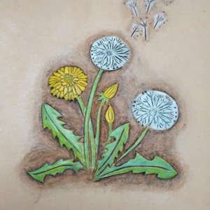 Pitypangos noteszborító - otthon & életmód - papír, írószer - könyv- és füzetborító - Meska.hu